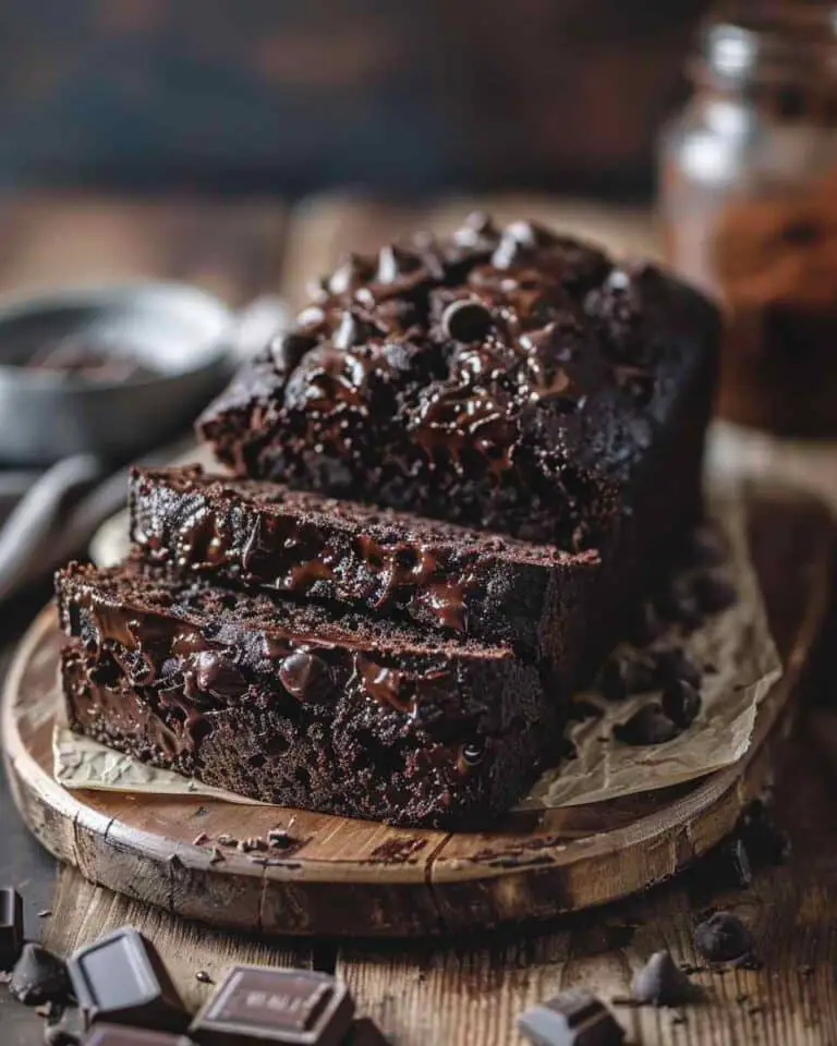 Double Dark Chocolate Zucchini Bread