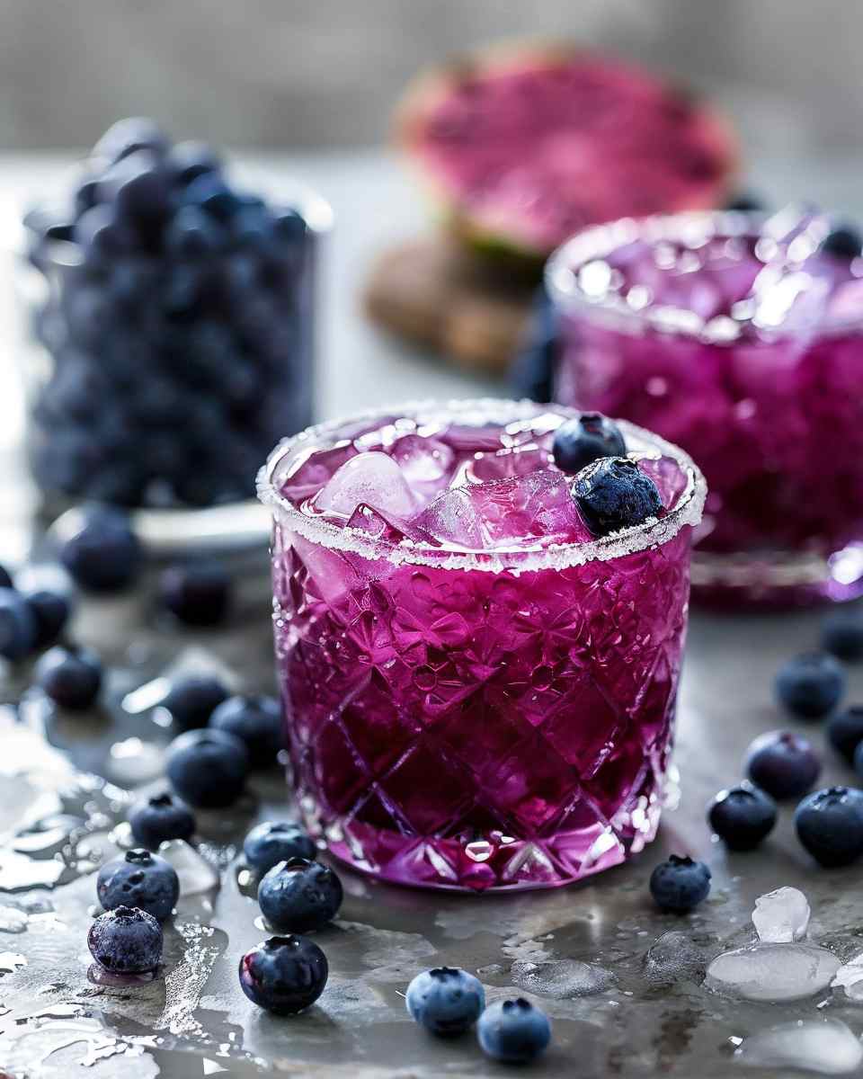 Fresh Blueberry Pineapple Mocktail