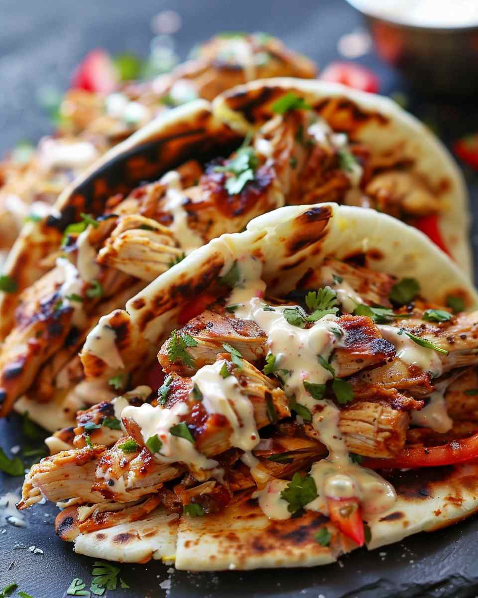 Chicken Shawarma with Creamy Garlic Sauce 5 Chicken Shawarma with Creamy Garlic Sauce