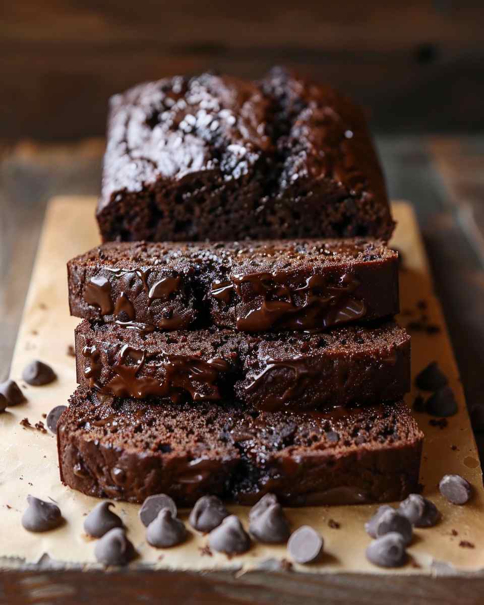 Double Dark Chocolate Zucchini Bread