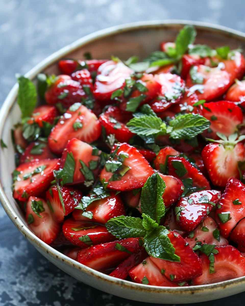 Strawberry Salsa with Balsamic and Herbs