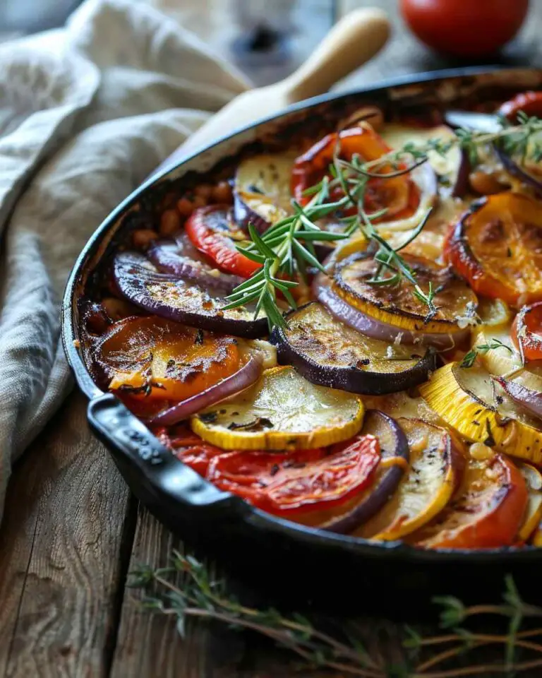 Rustic Roasted Vegetable Bake with Cannellini Beans