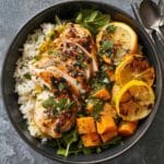 Sweet Potato & Lemon Chicken Bowls