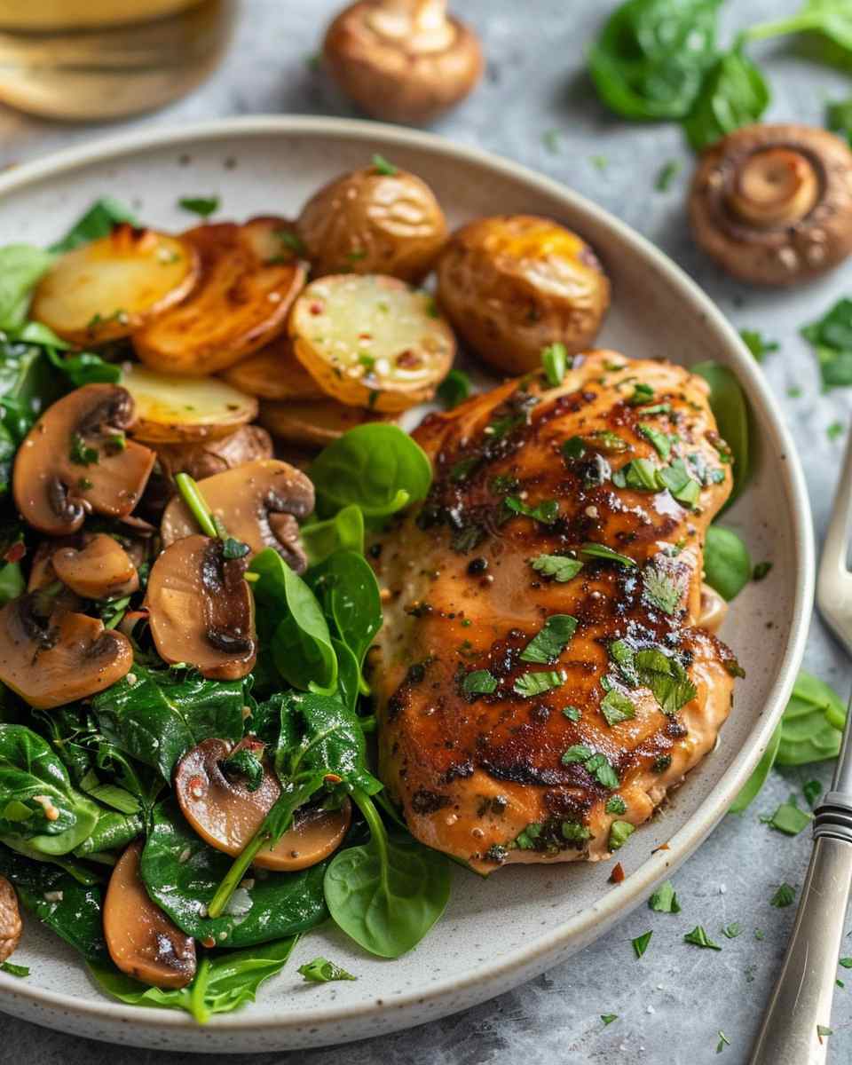 Garlic Herb Chicken Plate