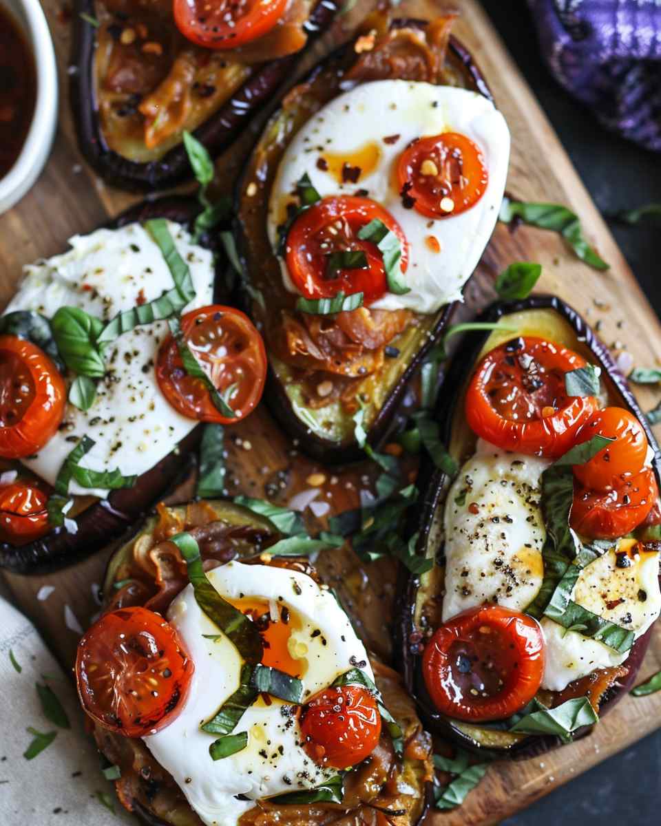 Crispy Eggplant, Creamy Burrata