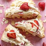 White Chocolate Strawberry Scones