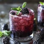 Fig & Blackberry Smash Cocktail