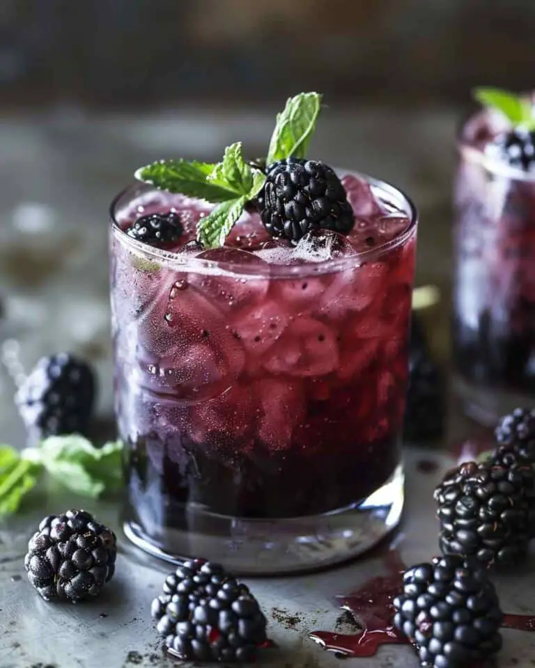 Fig & Blackberry Smash Cocktail