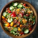 Couscous Salad with Tomato, Cucumber & Za’atar