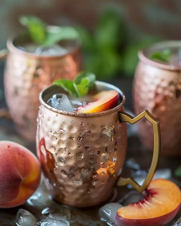 Peach Sparkling Mocktail