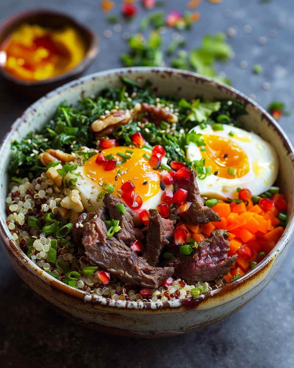 Beef Quinoa Power Bowl