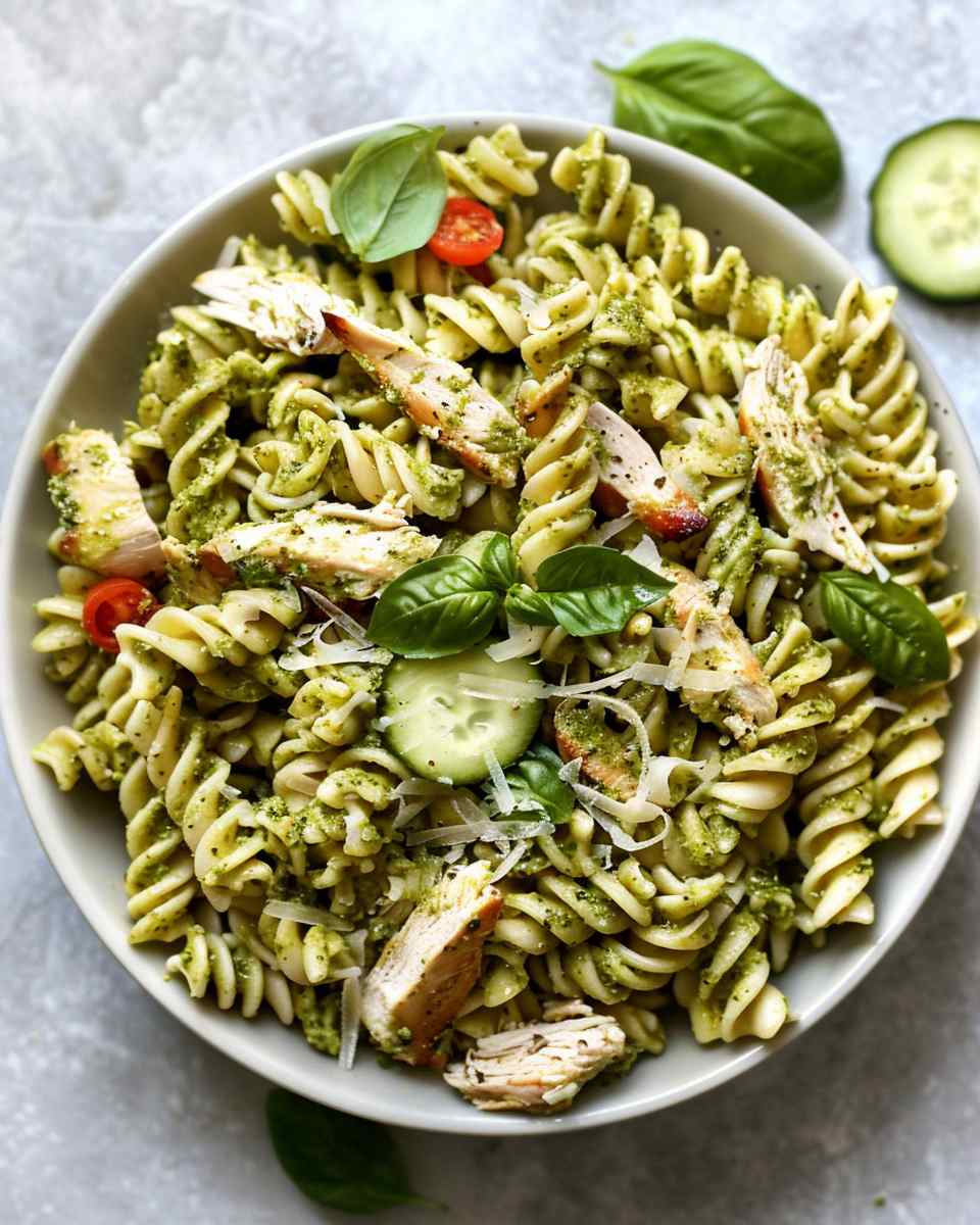Quick Chicken Pesto Pasta Salad To Try