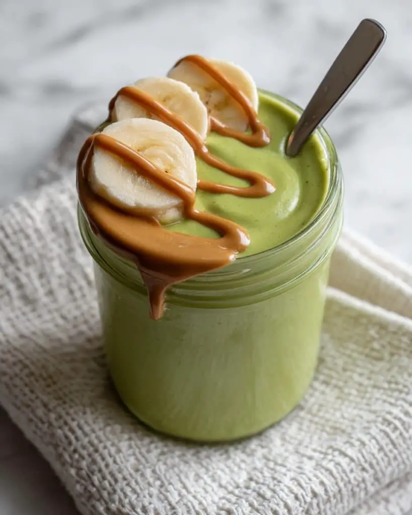 Peanut Butter Banana Green Smoothie Recipe