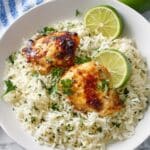 Chili Chicken with Coconut Lime Sauce Recipe