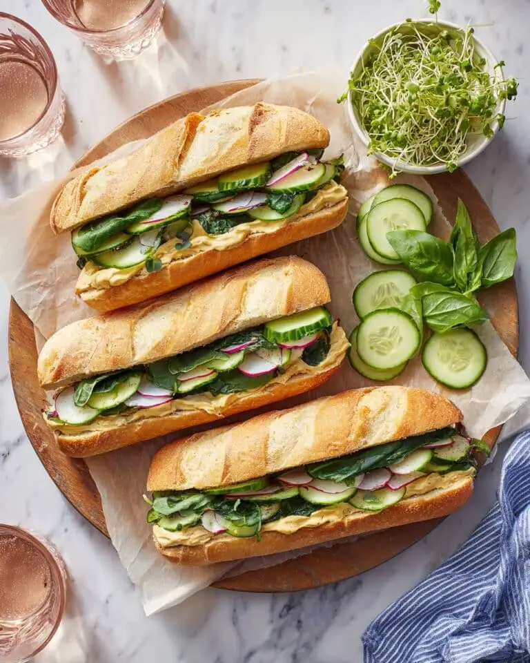 Chickpea Salad Sandwich with Green Beans, Olives, and Fresh Veggies Recipe