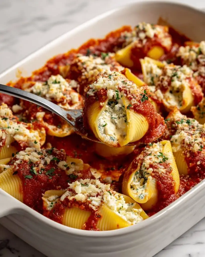 Ricotta Stuffed Shells (Vegetarian) Recipe