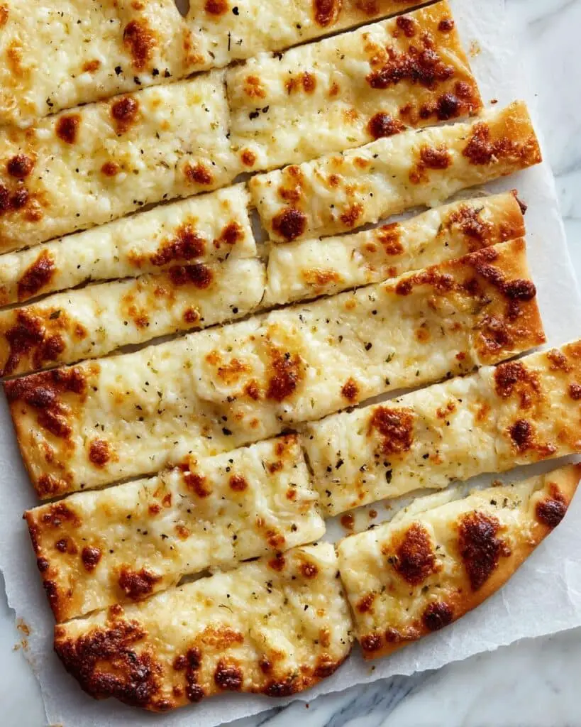 Cheesy Breadsticks Made from Pizza Dough Recipe