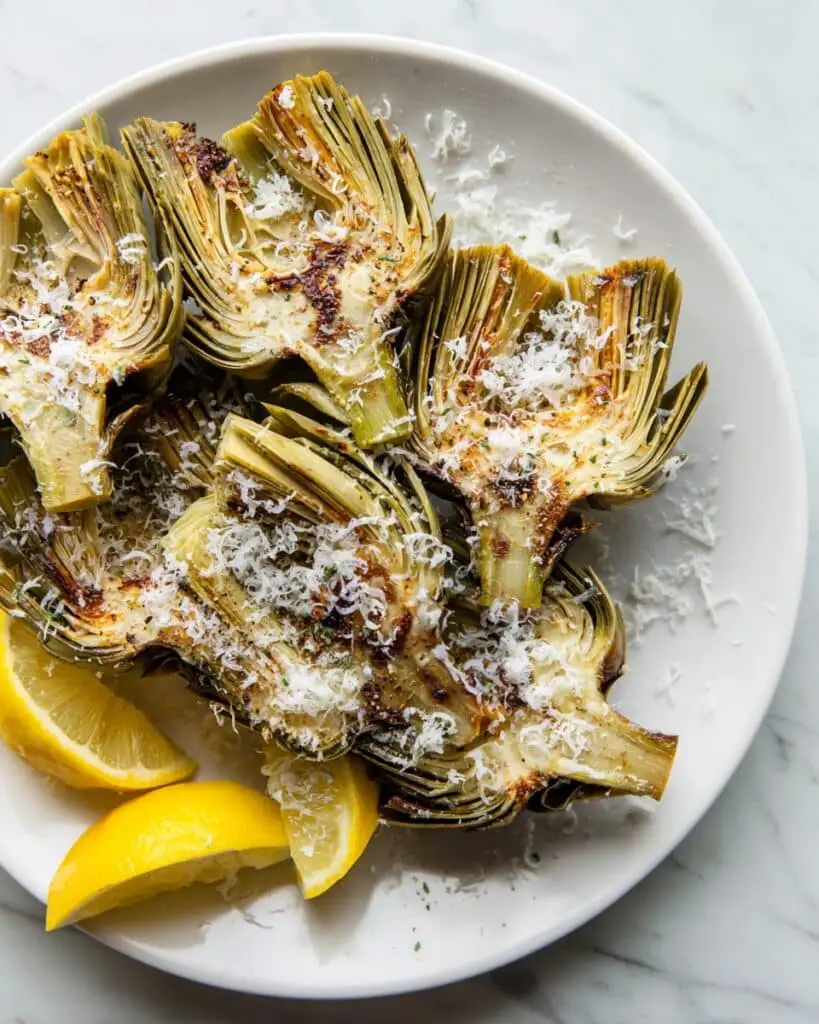 Roasted Artichoke Hearts with Parmesan Recipe