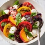 Heirloom Tomato and Stone Fruit Salad with Fresh Mozzarella Recipe