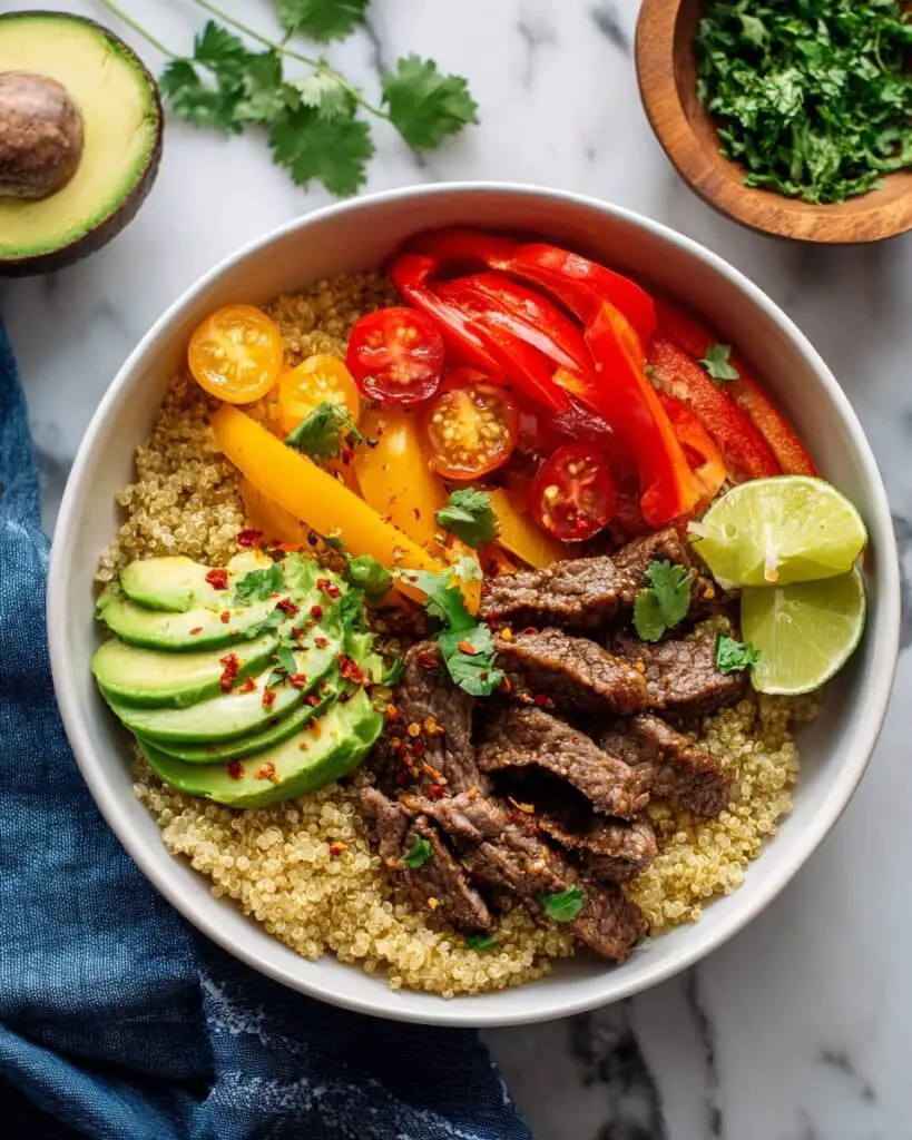 Beef Quinoa Power Bowl Recipe