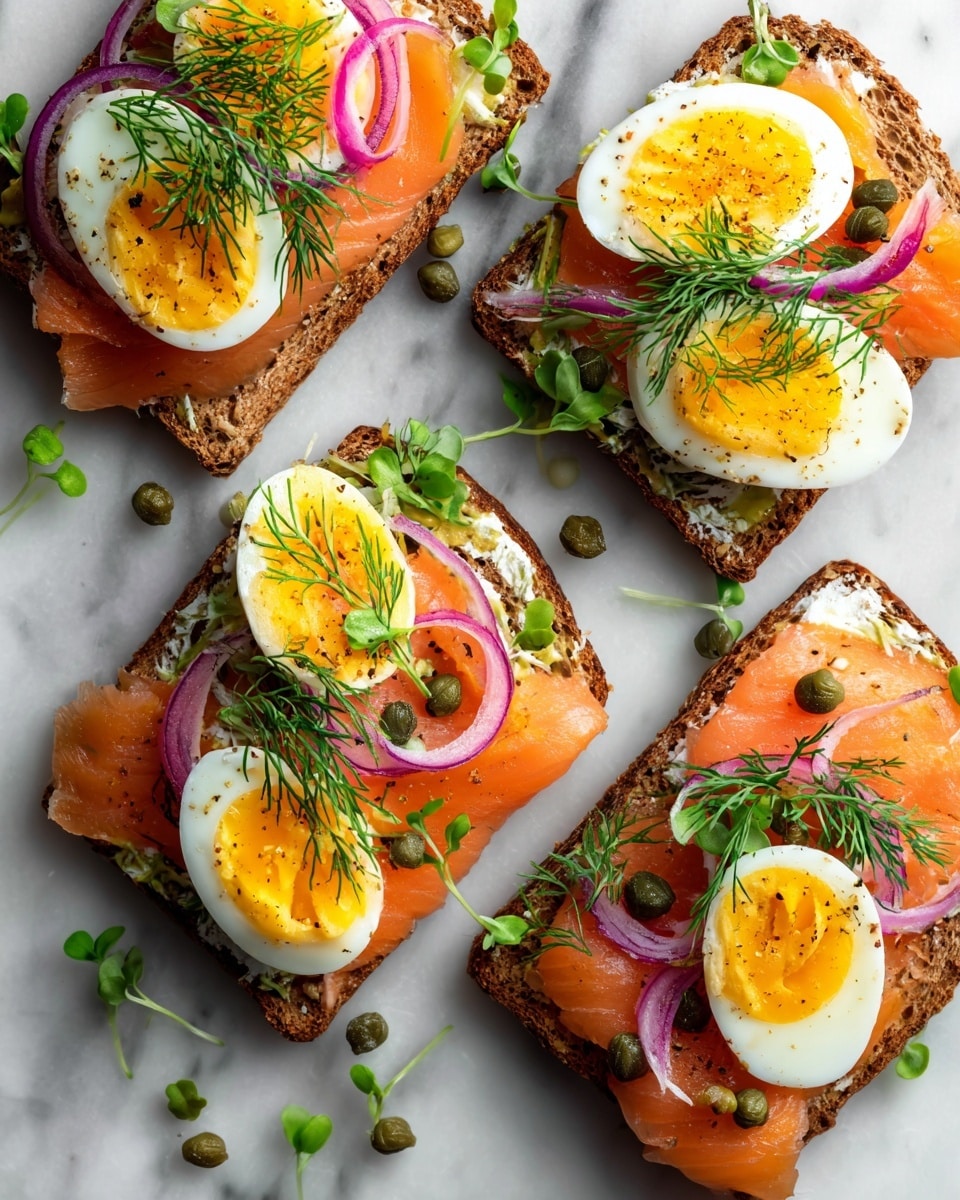 Smoked Salmon Toast Recipe - Recipe Image