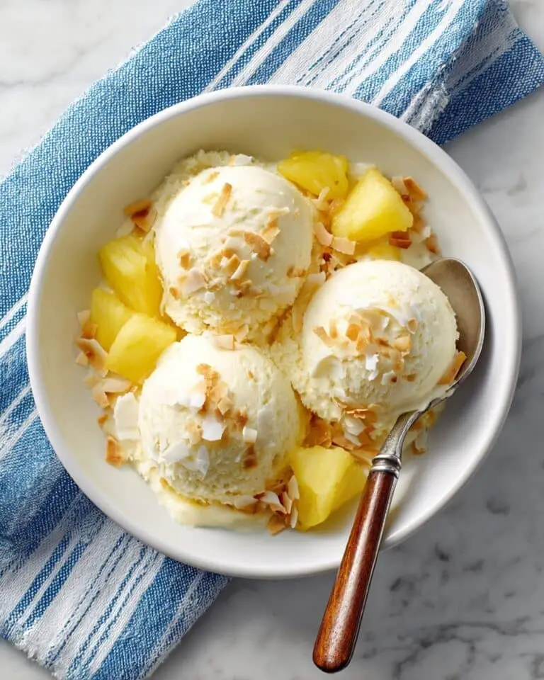 Toasted Coconut Pina Colada Ice Cream Recipe