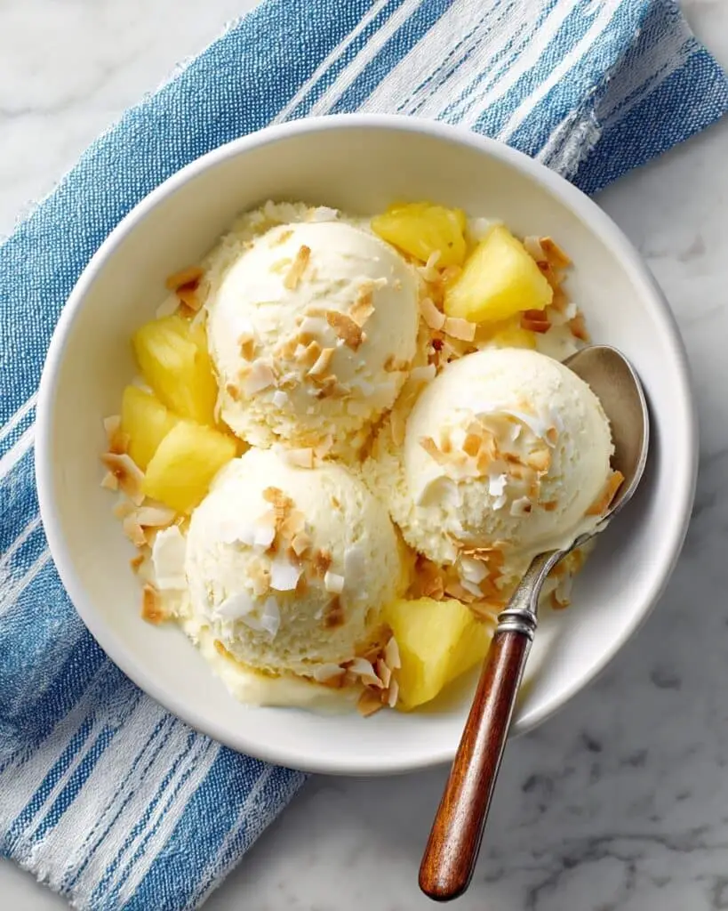 Toasted Coconut Pina Colada Ice Cream Recipe