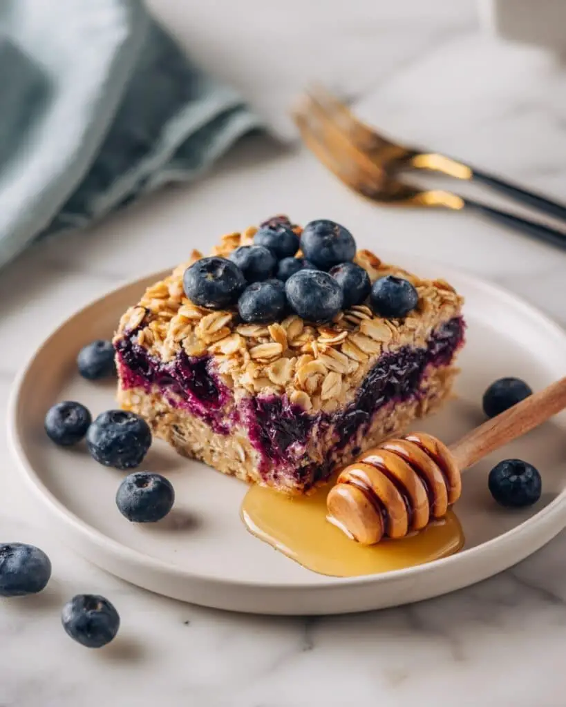 Amish-Style Baked Blueberry Oatmeal Recipe