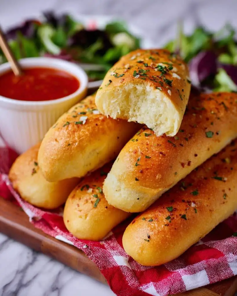 Homemade Soft Breadsticks Recipe