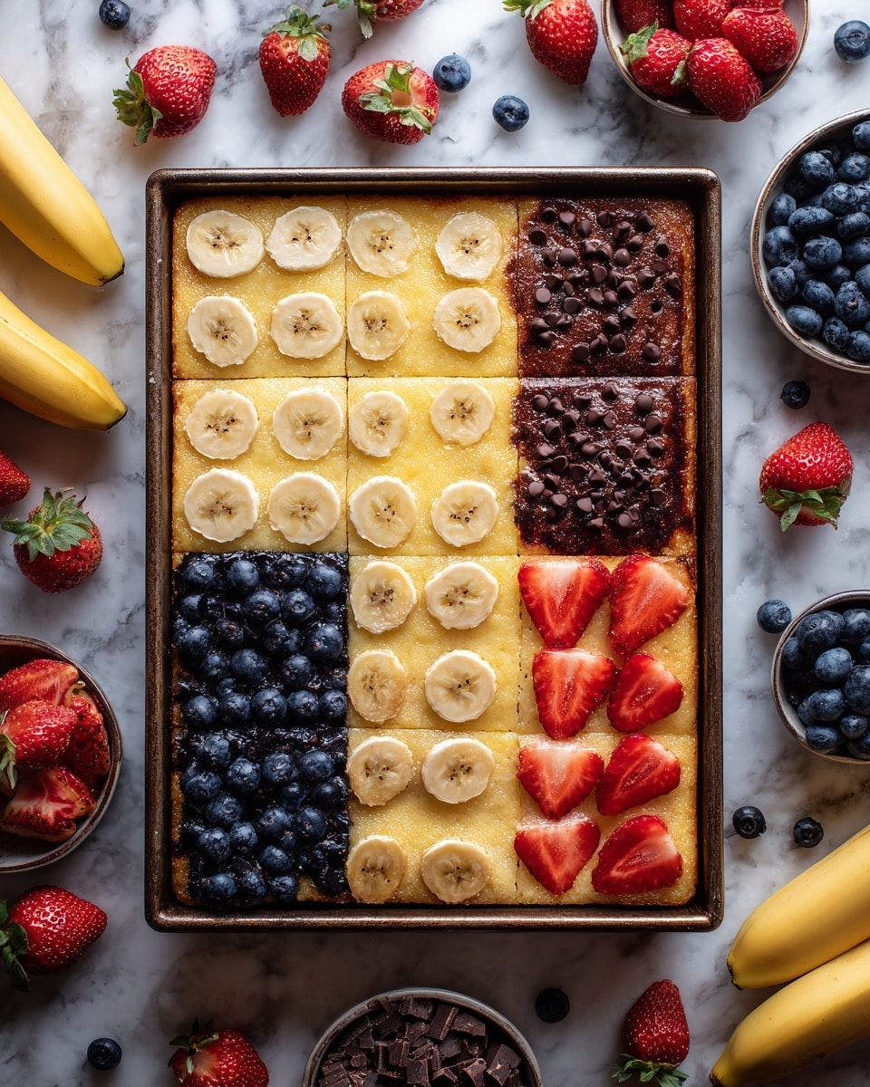 A tall stack of seven thick, fluffy pancakes sits on a white plate with a smooth edge, showing layers of light golden-brown pancake with bits of blueberries and small red fruit pieces inside. The pancakes have a soft, airy texture and uneven edges, with a few whole blueberries scattered at the base around the plate. At the top, a woman's hand is pouring a thin flow of shiny golden syrup from a small beige ceramic pitcher. The background is a soft white marbled texture, with some blurry glassware and red strawberries around the plate adding more detail to the scene. Photo taken with an iphone --ar 4:5 --v 7
