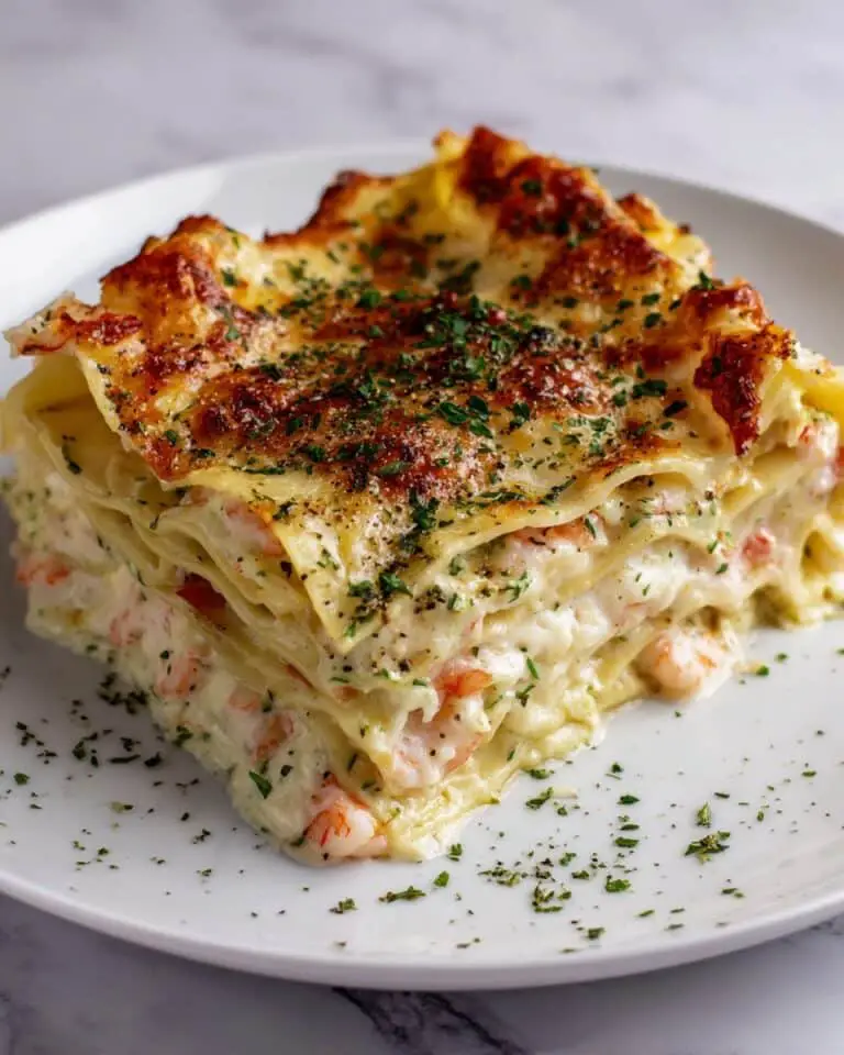 Seafood Lasagna with Lobster and Shrimp Recipe