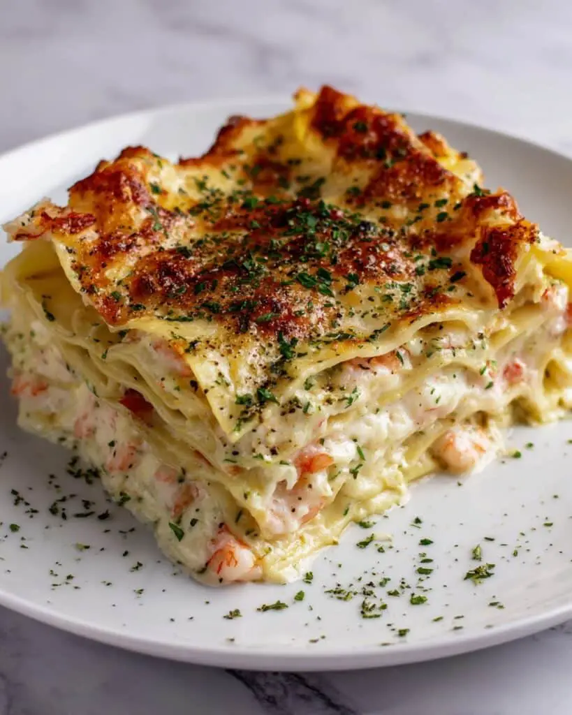Seafood Lasagna with Lobster and Shrimp Recipe
