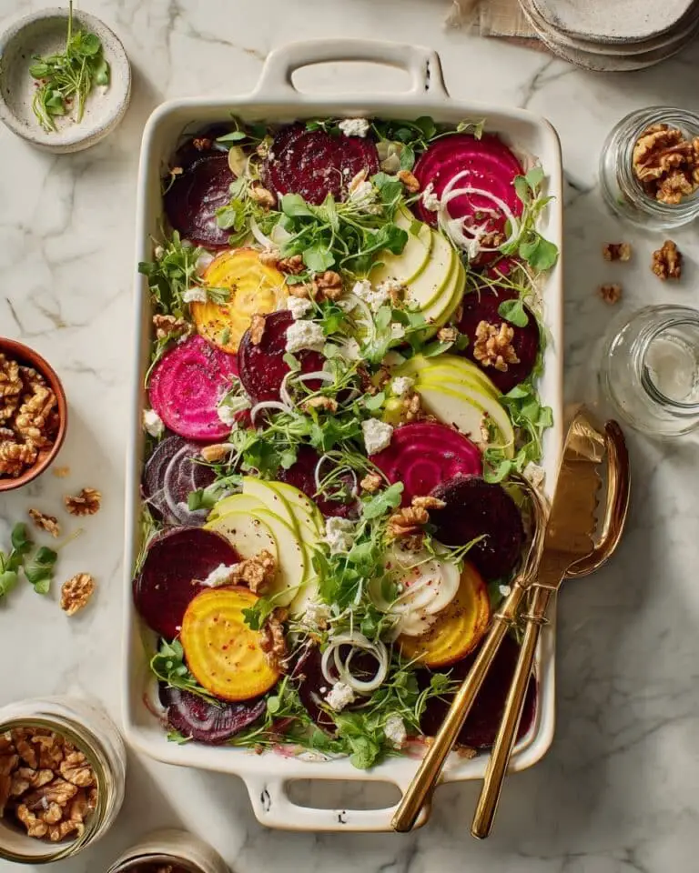 Beet Salad with Goat Cheese and Balsamic Vinaigrette Recipe