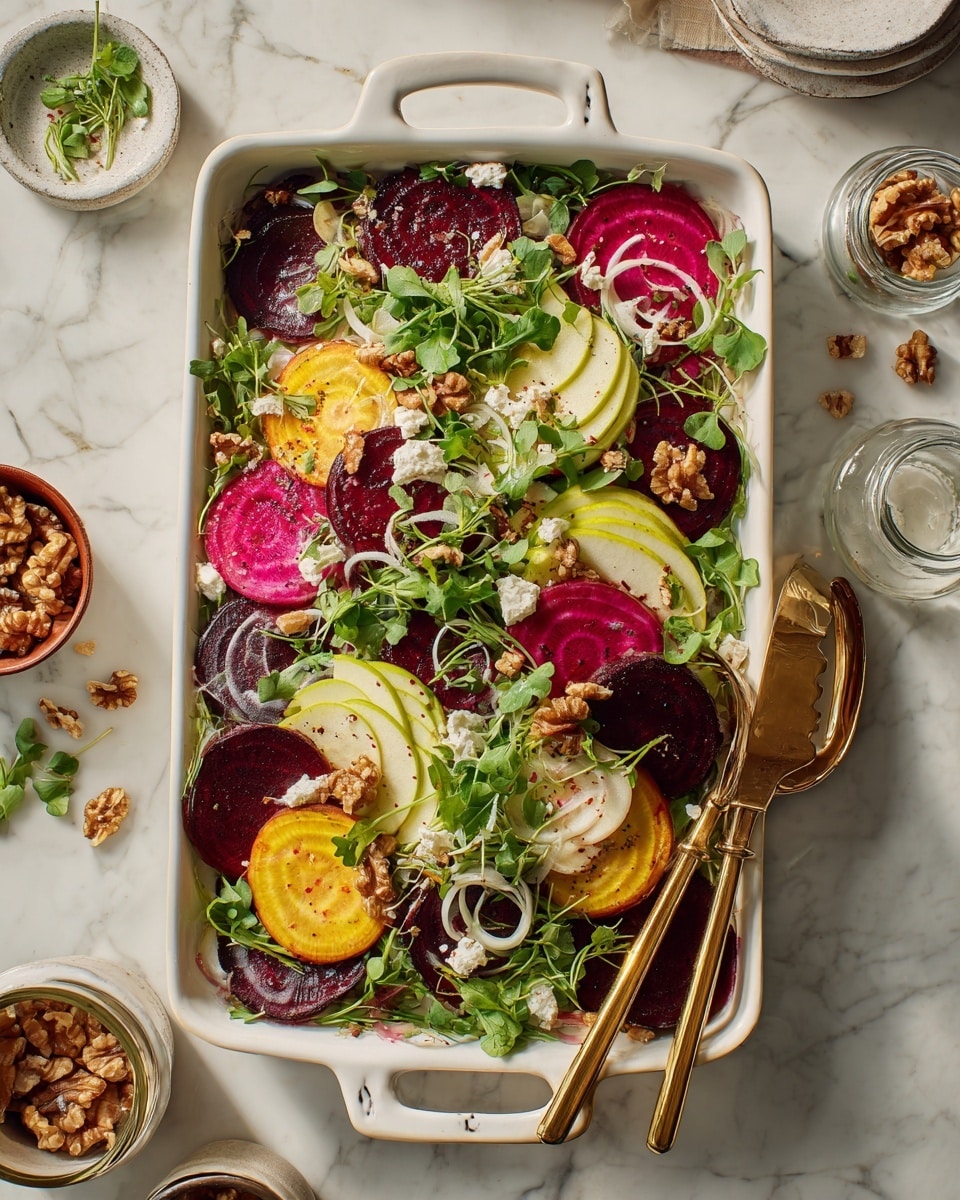 Beet Salad with Goat Cheese and Balsamic Vinaigrette Recipe