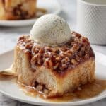 Baklava Croissant Bread Pudding with Honey Buttermilk Syrup Recipe