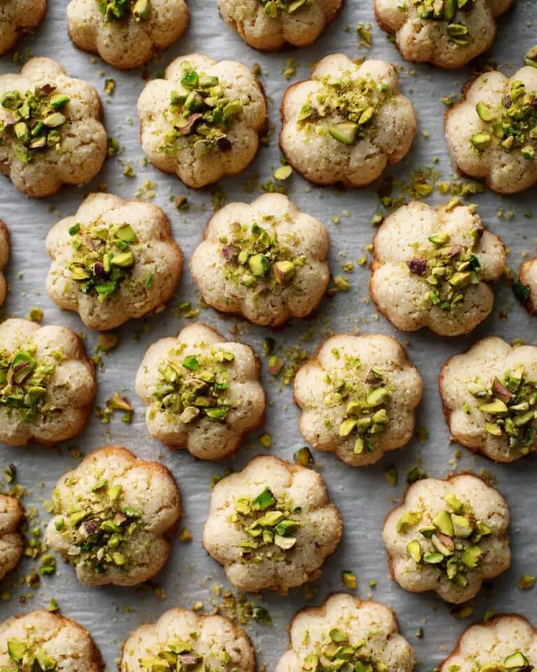 Persian Chickpea Cookies with Pistachios (Nan-e Nokhodchi) Recipe