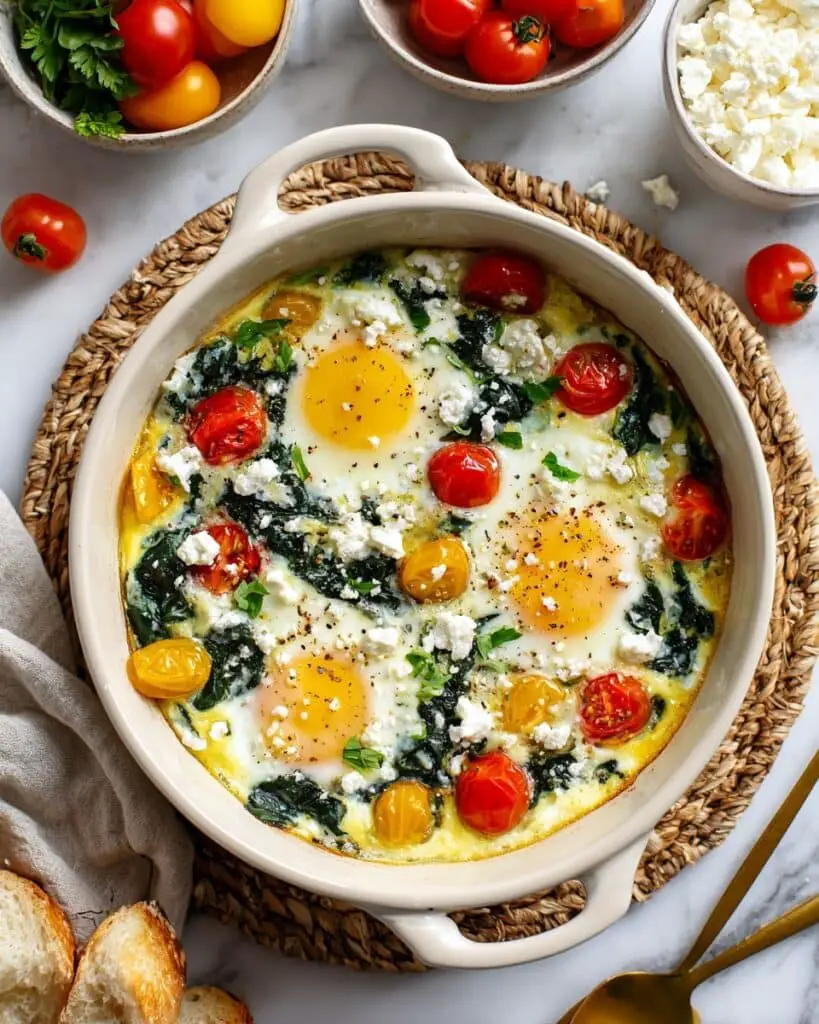 Mediterranean Baked Eggs Recipe
