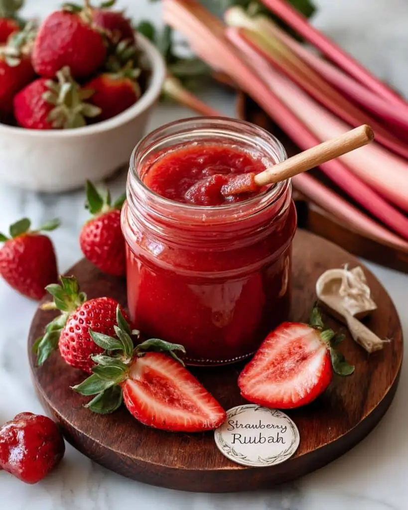 Small Batch Strawberry Rhubarb Jam Recipe