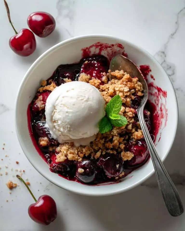 Homemade Cherry Crisp Recipe