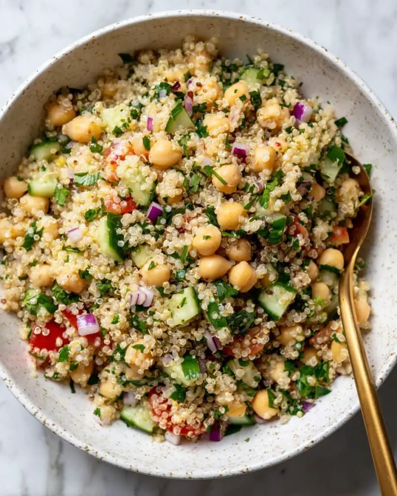 Gluten Free Quinoa Tabbouleh Salad Recipe