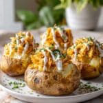 Garlic Butter Chicken Stuffed Potatoes Recipe
