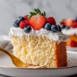 Triple Berry Vanilla Sheet Cake with Cream Cheese Frosting Recipe