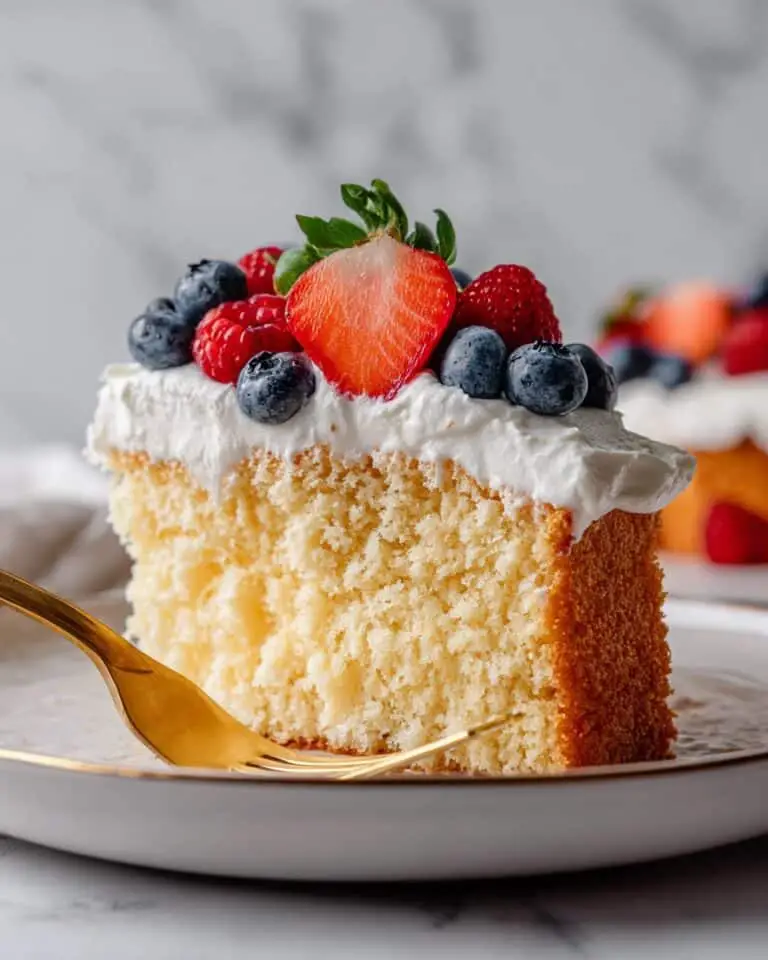Triple Berry Vanilla Sheet Cake with Cream Cheese Frosting Recipe