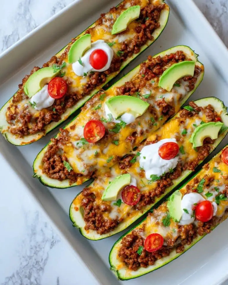 Ground Beef Zucchini Boats (Healthy and Delicious) Recipe