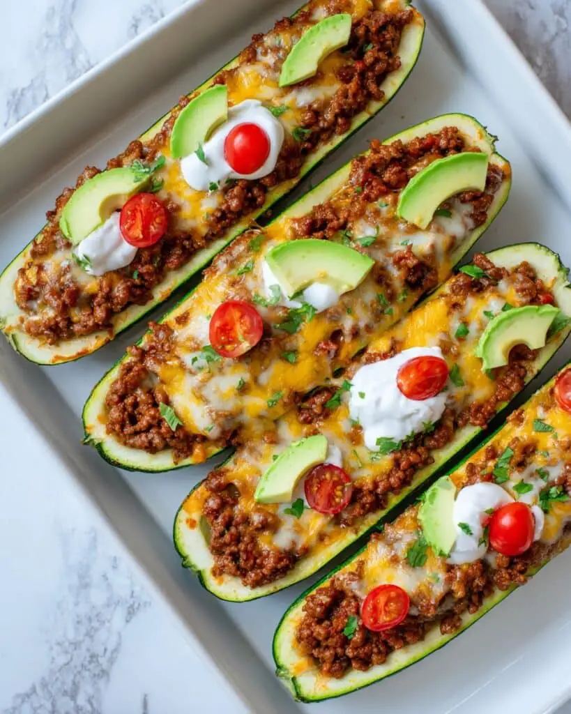 Ground Beef Zucchini Boats (Healthy and Delicious) Recipe