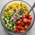 Fresh Mexican Corn Salad with Cotija and Lime Dressing Recipe
