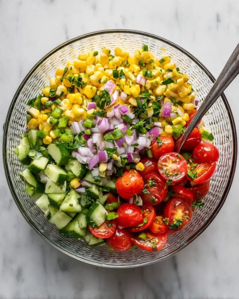 Fresh Mexican Corn Salad with Cotija and Lime Dressing Recipe