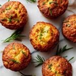 Golden Crust Garlic Rosemary Focaccia Muffins Recipe