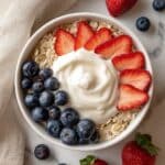Red, White, and Blueberry Oatmeal Recipe