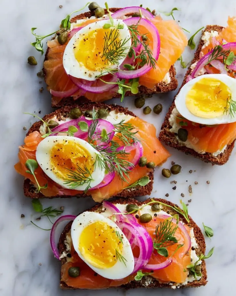Smoked Salmon Toast Recipe